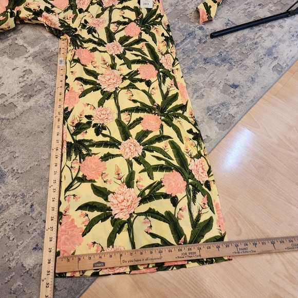 NWT Agua Bendita × Target Wideleg Botanical Sleeveless Jumpsuit size XL stretch - Picture 12 of 15